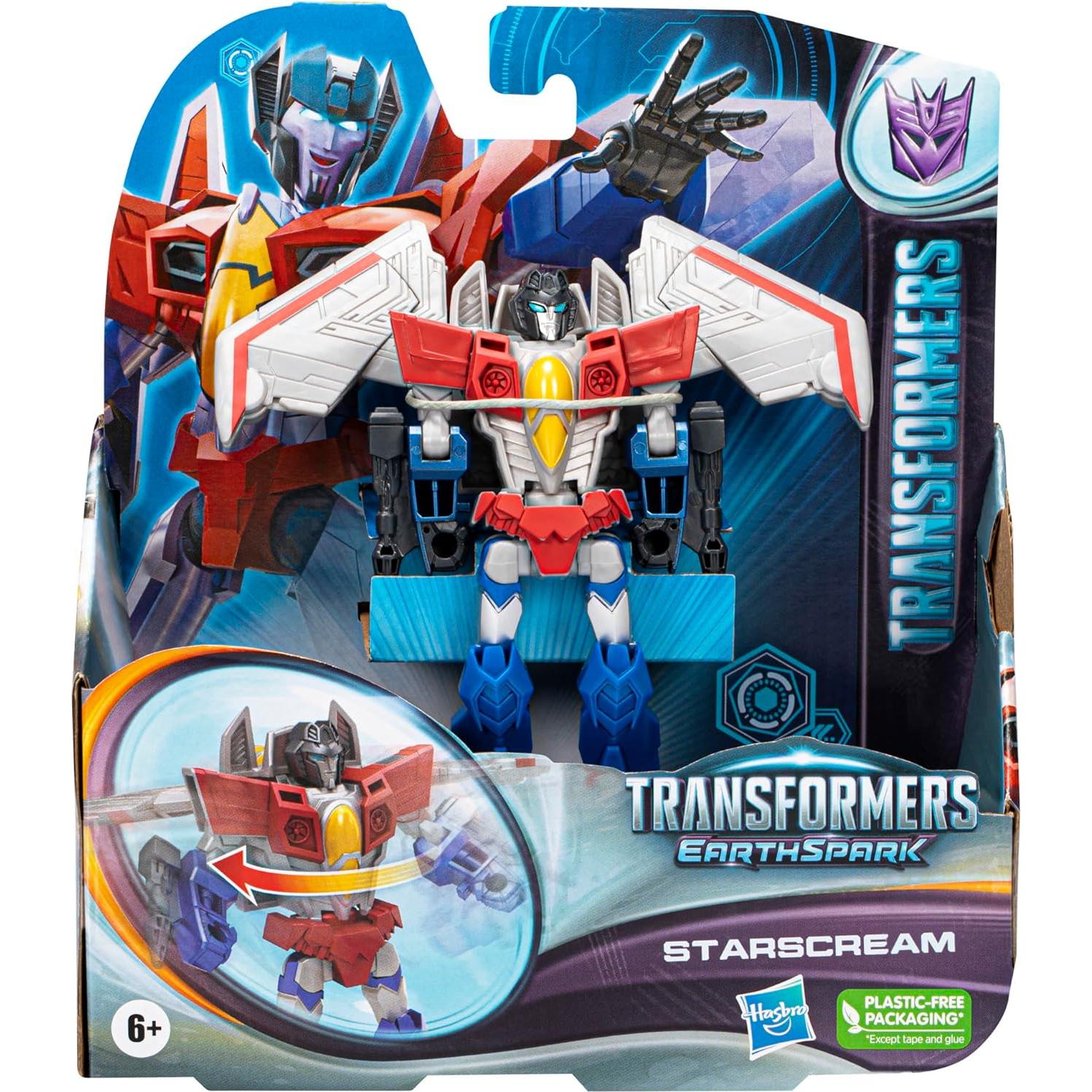 Figura de acción Starscream Transformers EarthSpark 5"