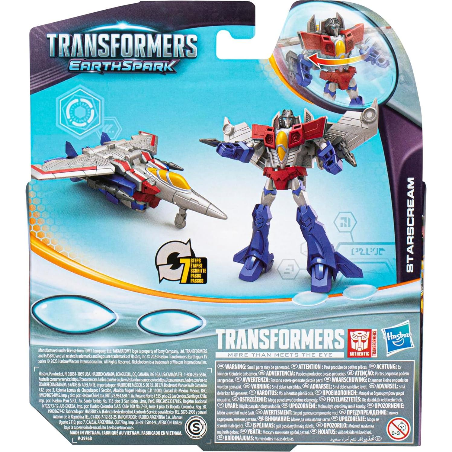 Figura de acción Starscream Transformers EarthSpark 5"