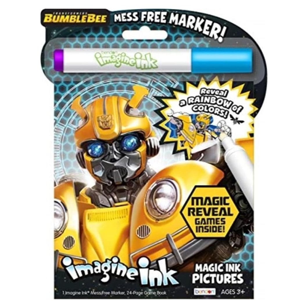 Libro para Colorear Bumblebee Imagine Ink | 24 Páginas | Licencia Oficial