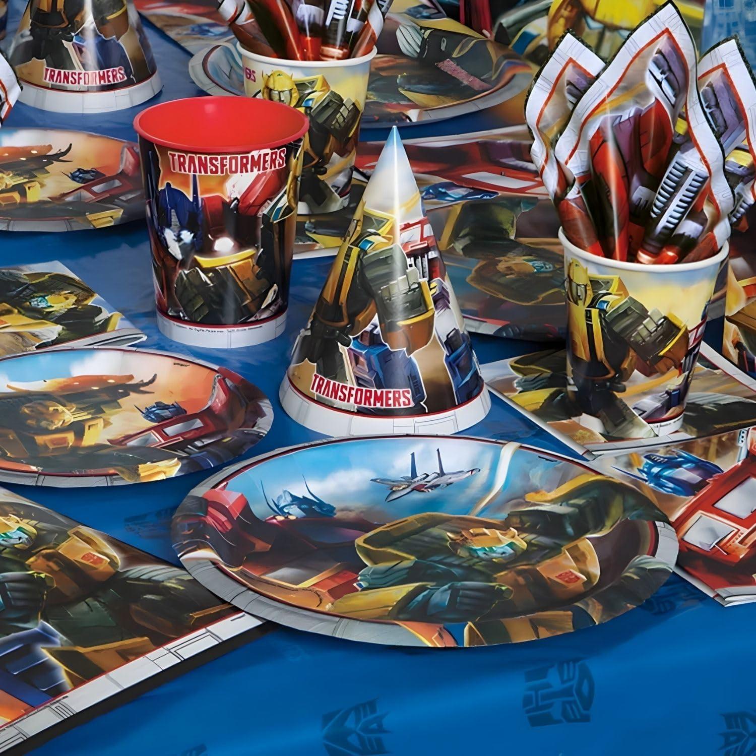 Platos de Papel Desechables Transformers 23 cm - 8 Pcs