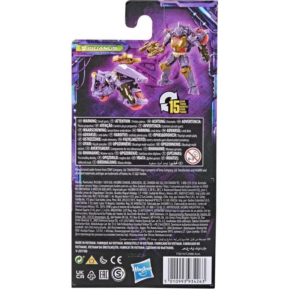 Figura de Acción Iguanus Transformers Legacy 8.9 cm