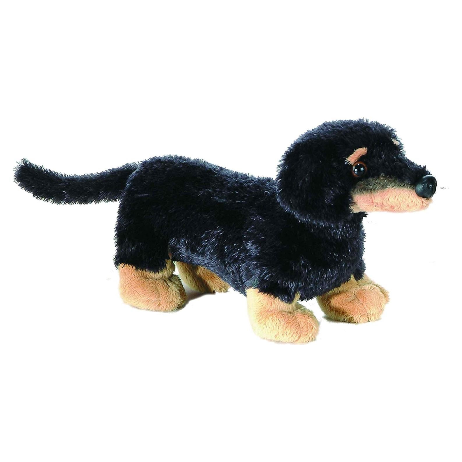 Peluche Dachshund Mini Flopsie Aurora Vienna 20 cm Negro