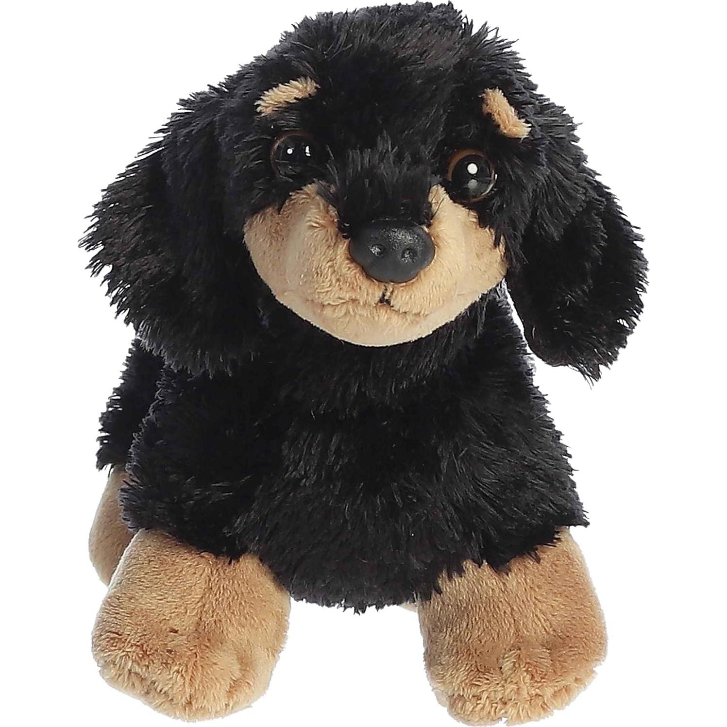 Peluche Dachshund Mini Flopsie Aurora Vienna 20 cm Negro