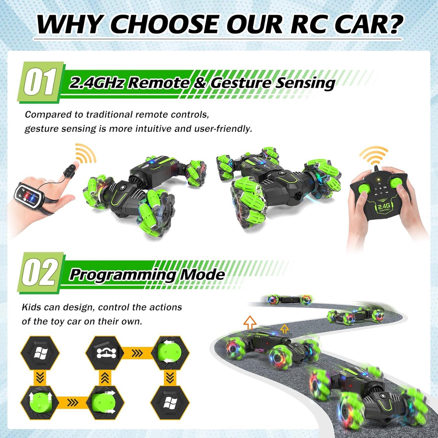 Coche RC Eulogia con Sensor de Gestos 4WD Todo Terreno