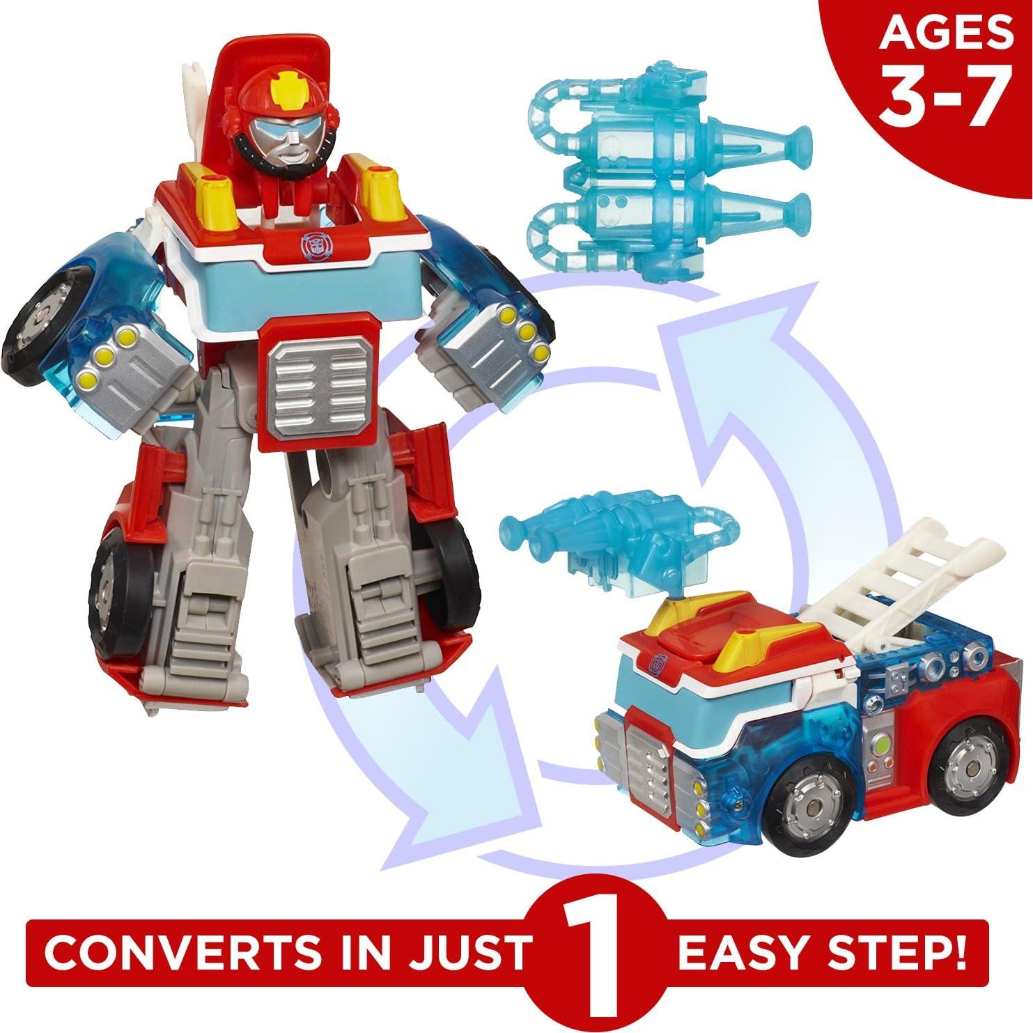 Transformers Rescue Bots Heatwave Juguete Robot 2 en 1