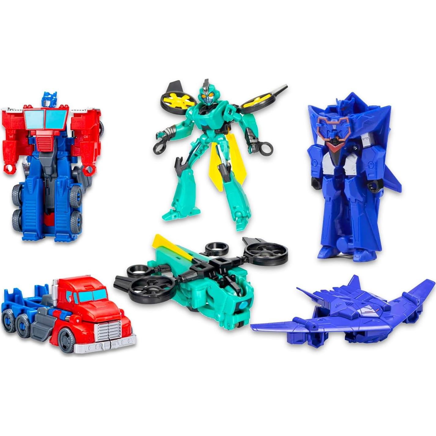 Conjunto de Juguetes Transformers Earthspark - 3 Figuras de Acción