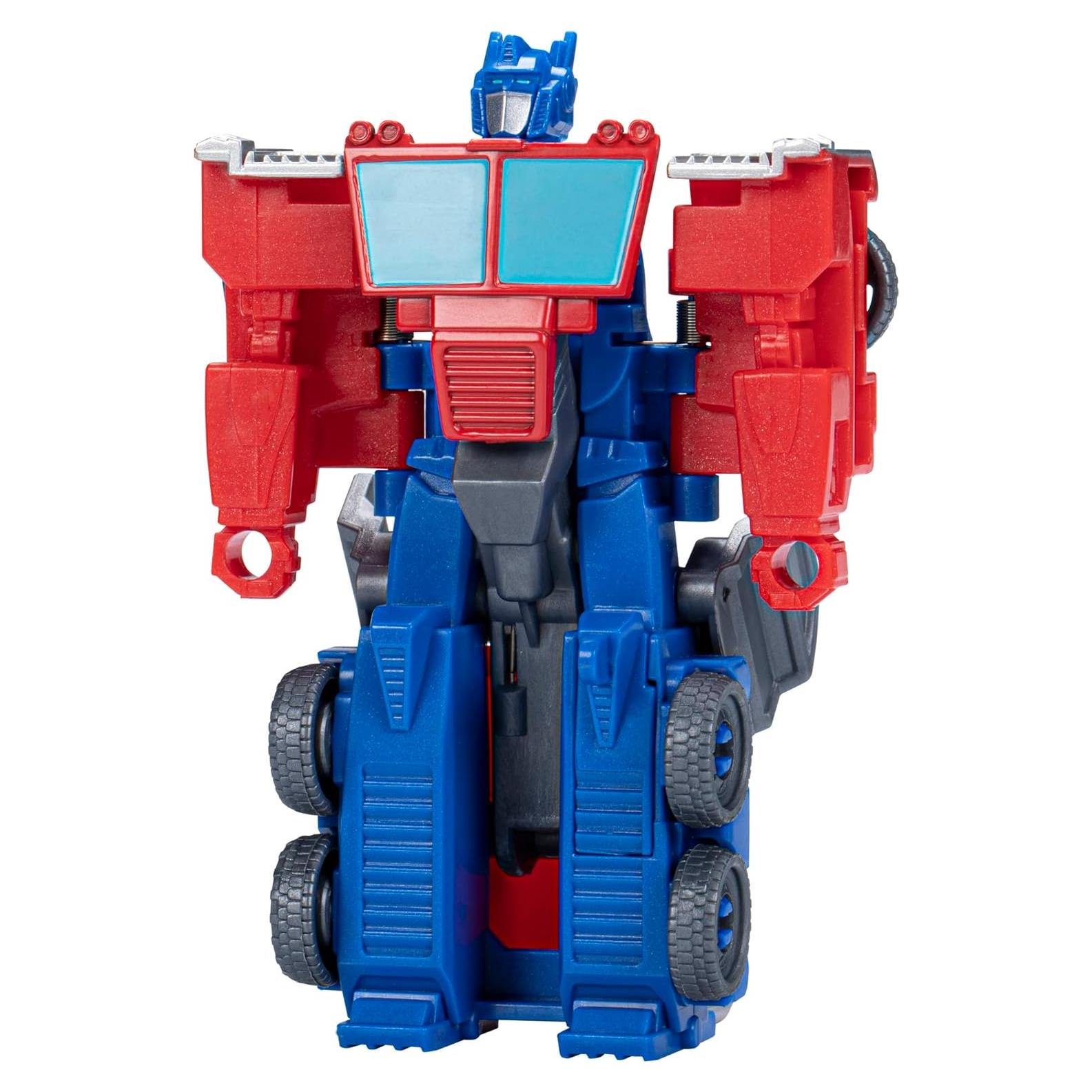 Transformers Juguete Optimus Prime EarthSpark 10 cm 1 Paso Flip