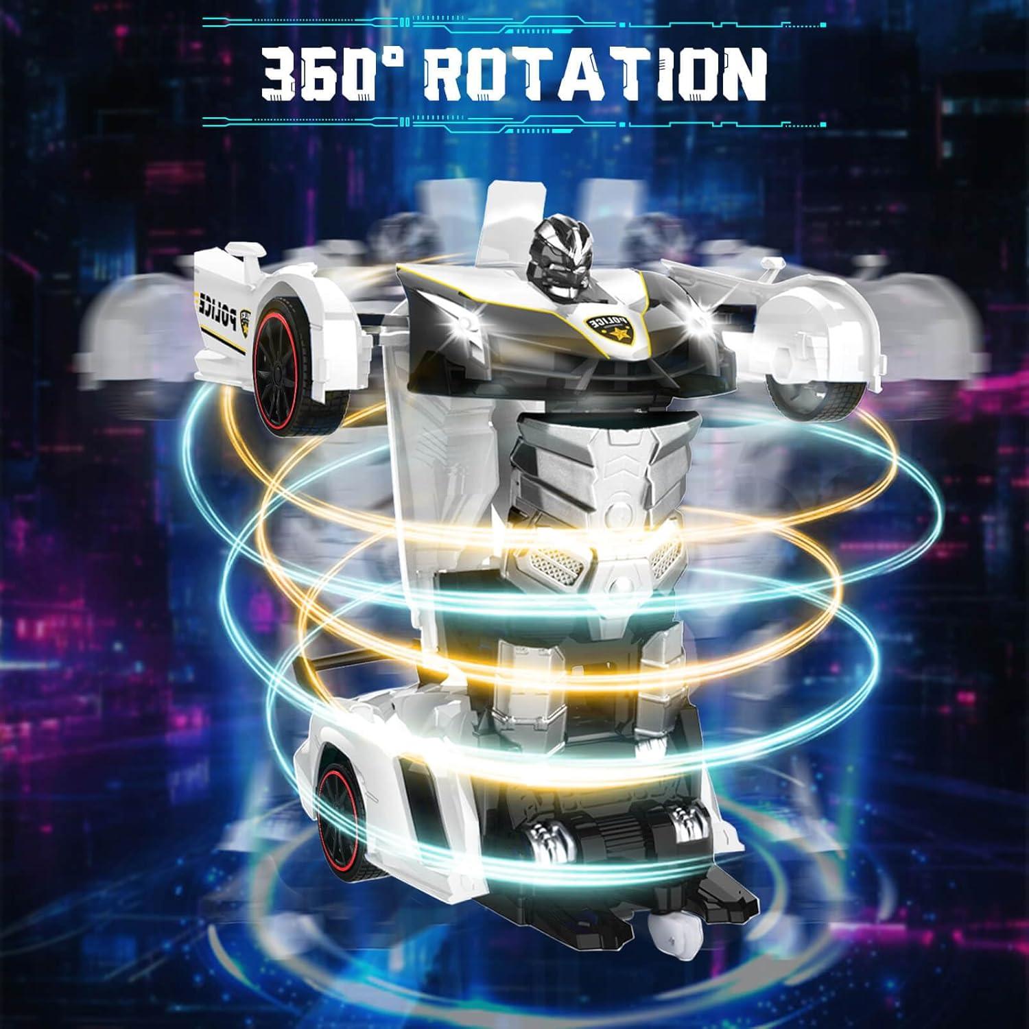 Coche de Control Remoto Dolanus 278 Transformable Robot Negro