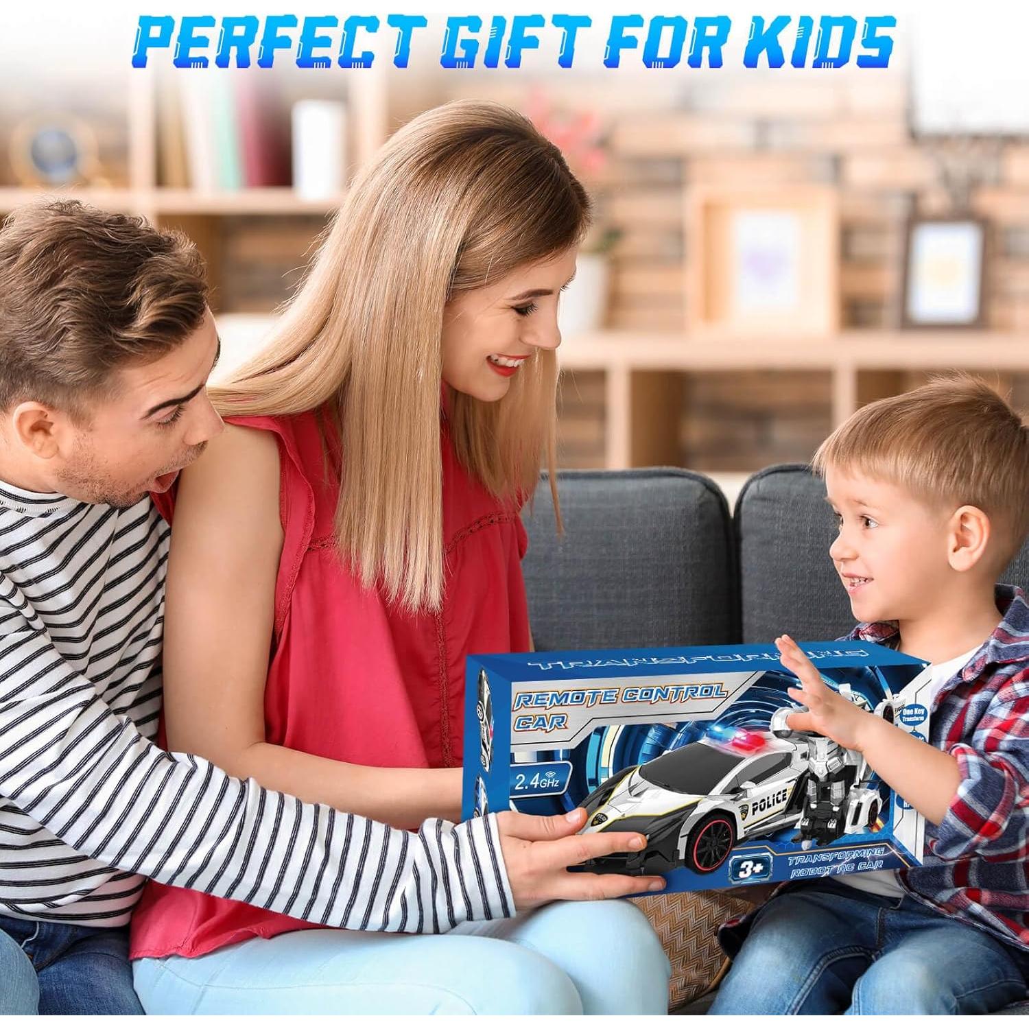 Coche de Control Remoto Dolanus 278 Transformable Robot Negro