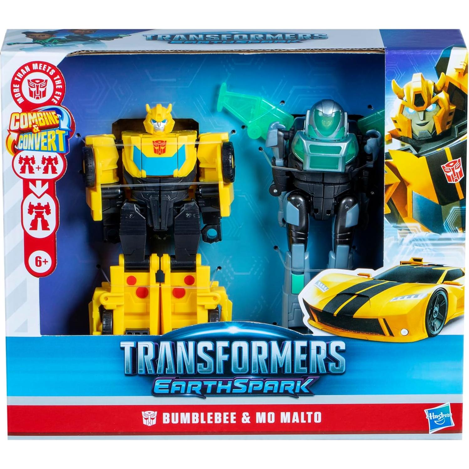 Transformers EarthSpark Bumblebee y Mo Malto Figuras de Acción