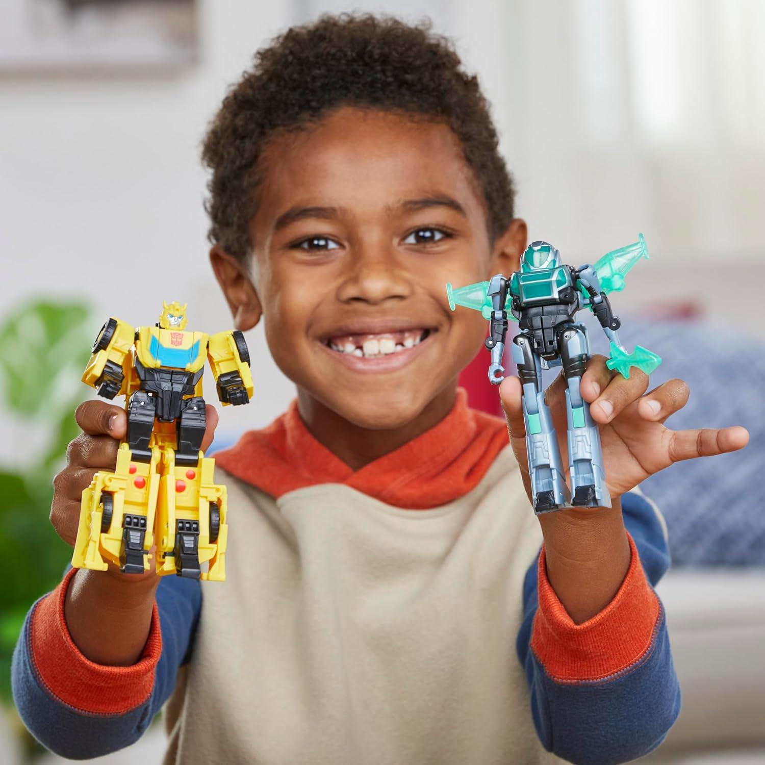 Transformers EarthSpark Bumblebee y Mo Malto Figuras de Acción