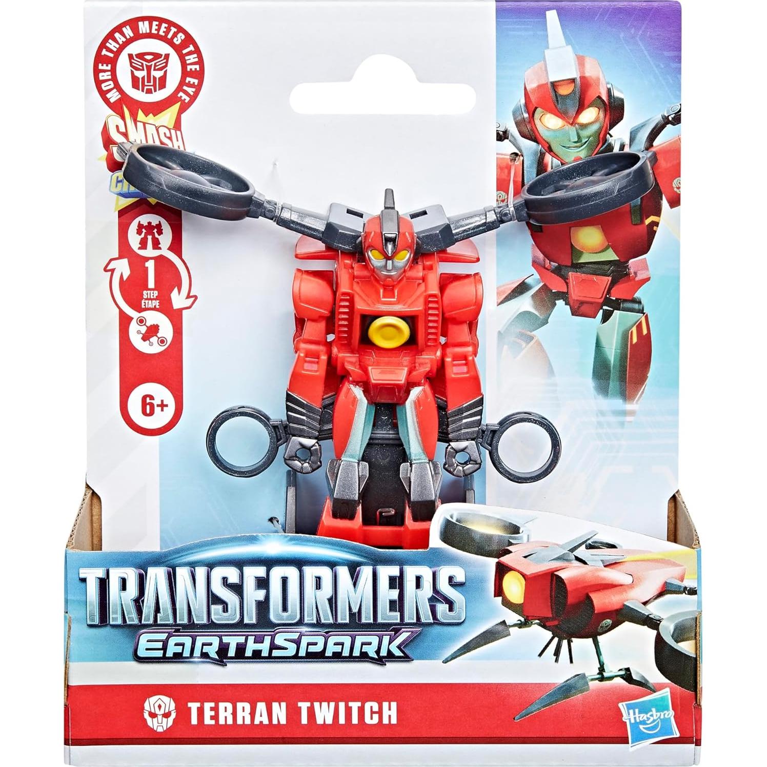 Transformers EarthSpark Terran Twitch figura de acción 10 cm
