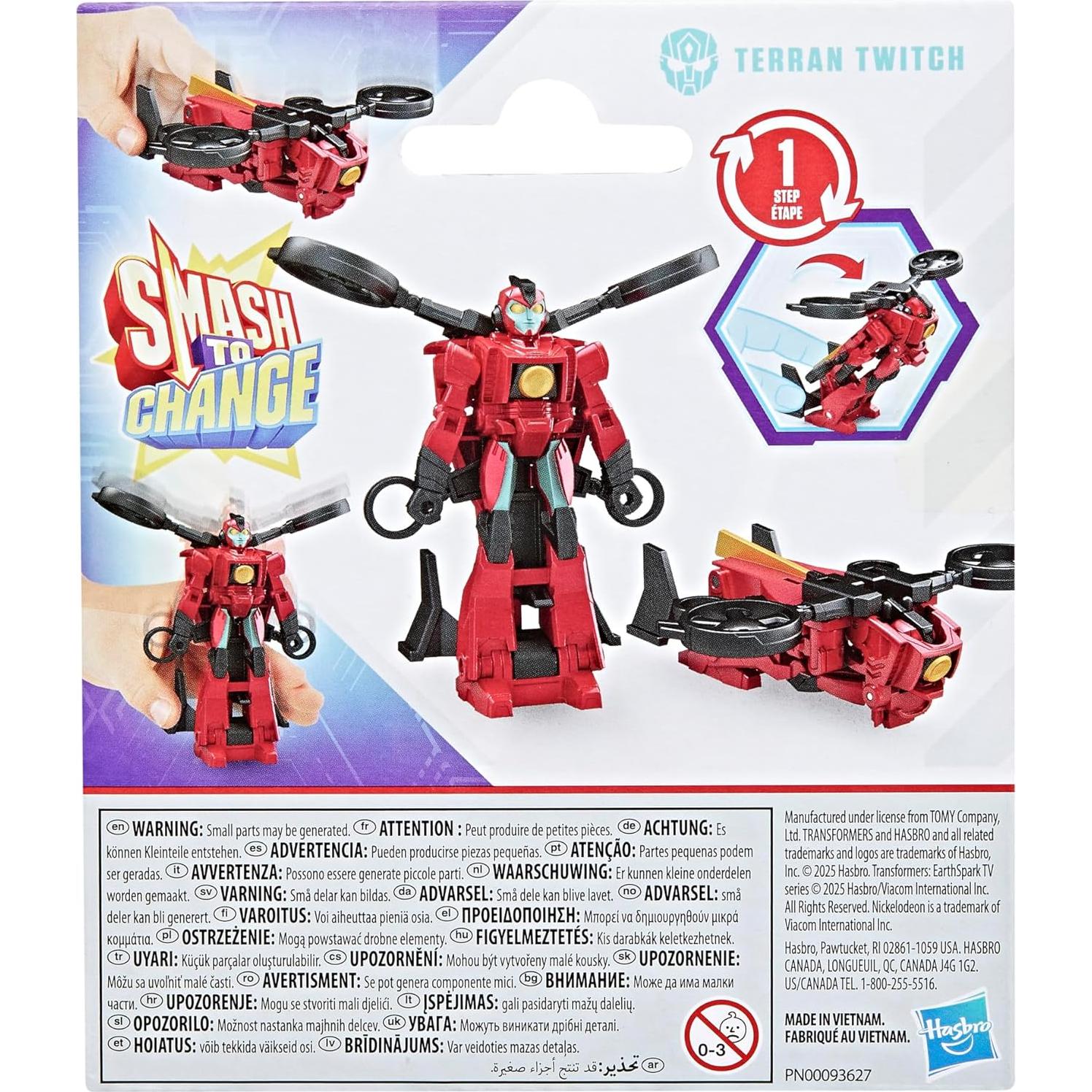 Transformers EarthSpark Terran Twitch figura de acción 10 cm