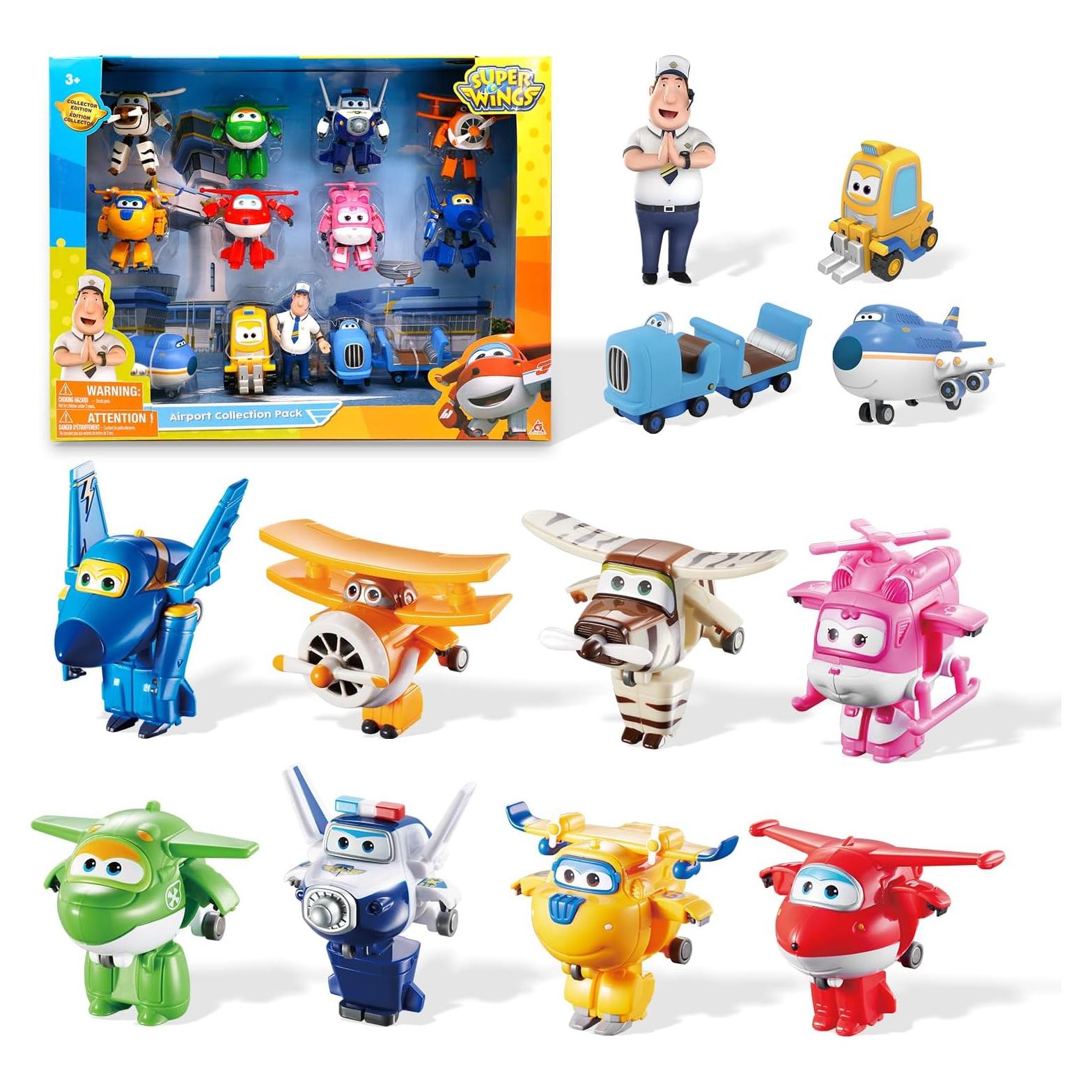 Super Wings Juguetes Transformadores 5" Auldey - 8 Figuras