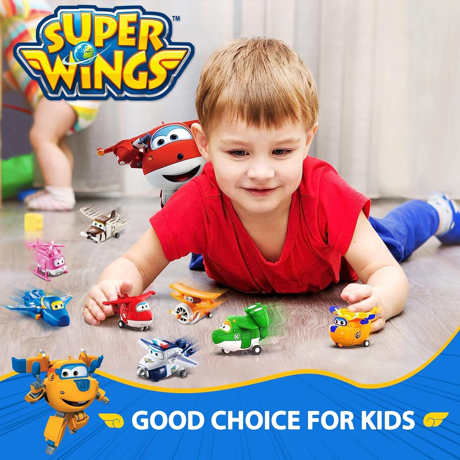 Super Wings Juguetes Transformadores 5" Auldey - 8 Figuras