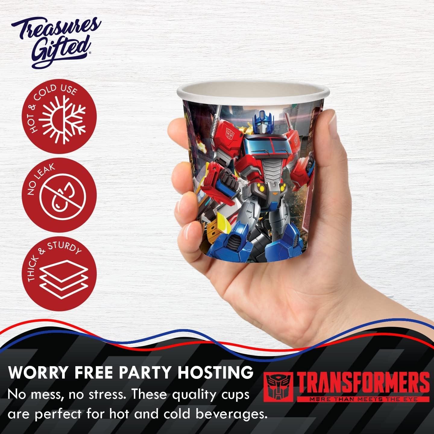 Tazas Transformers Tesoros Regalos 24ct 9oz Fiesta Cumpleaños