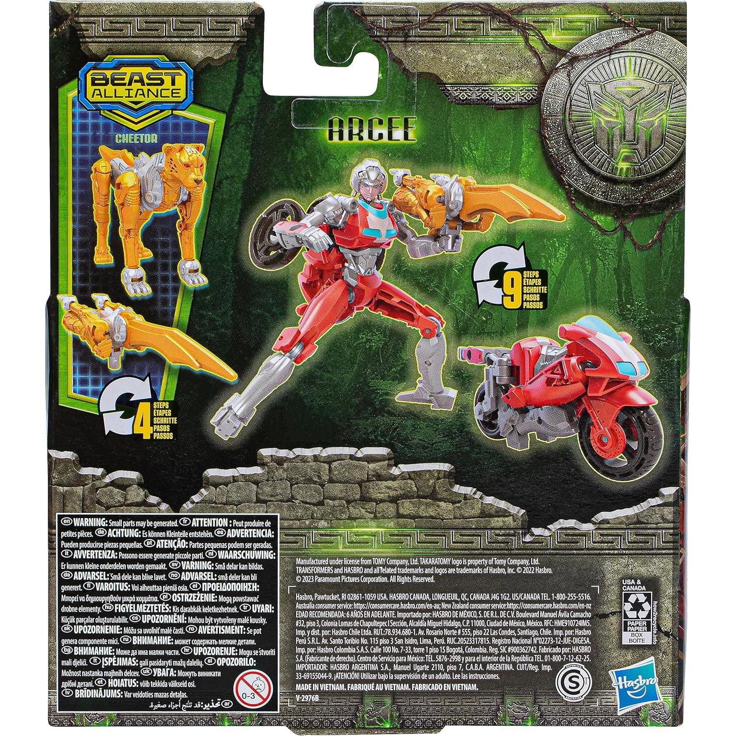 Transformers Alianza Bestial 2-Pack Arcee y Cheetor Juguetes