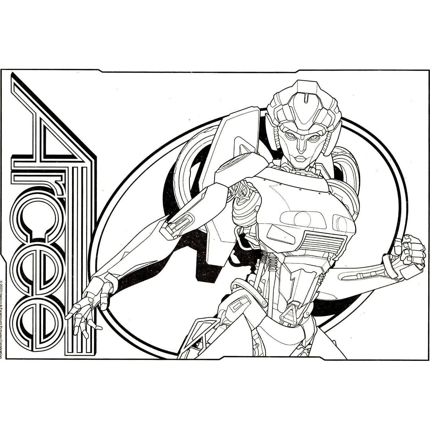 Conjunto de Colorear Transformers Bendon - Libro y Pegatinas 3D