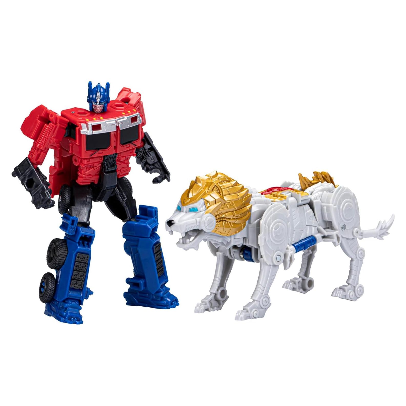 Transformers Alianza Bestia Optimus Prime y Lionblade 2-Pack