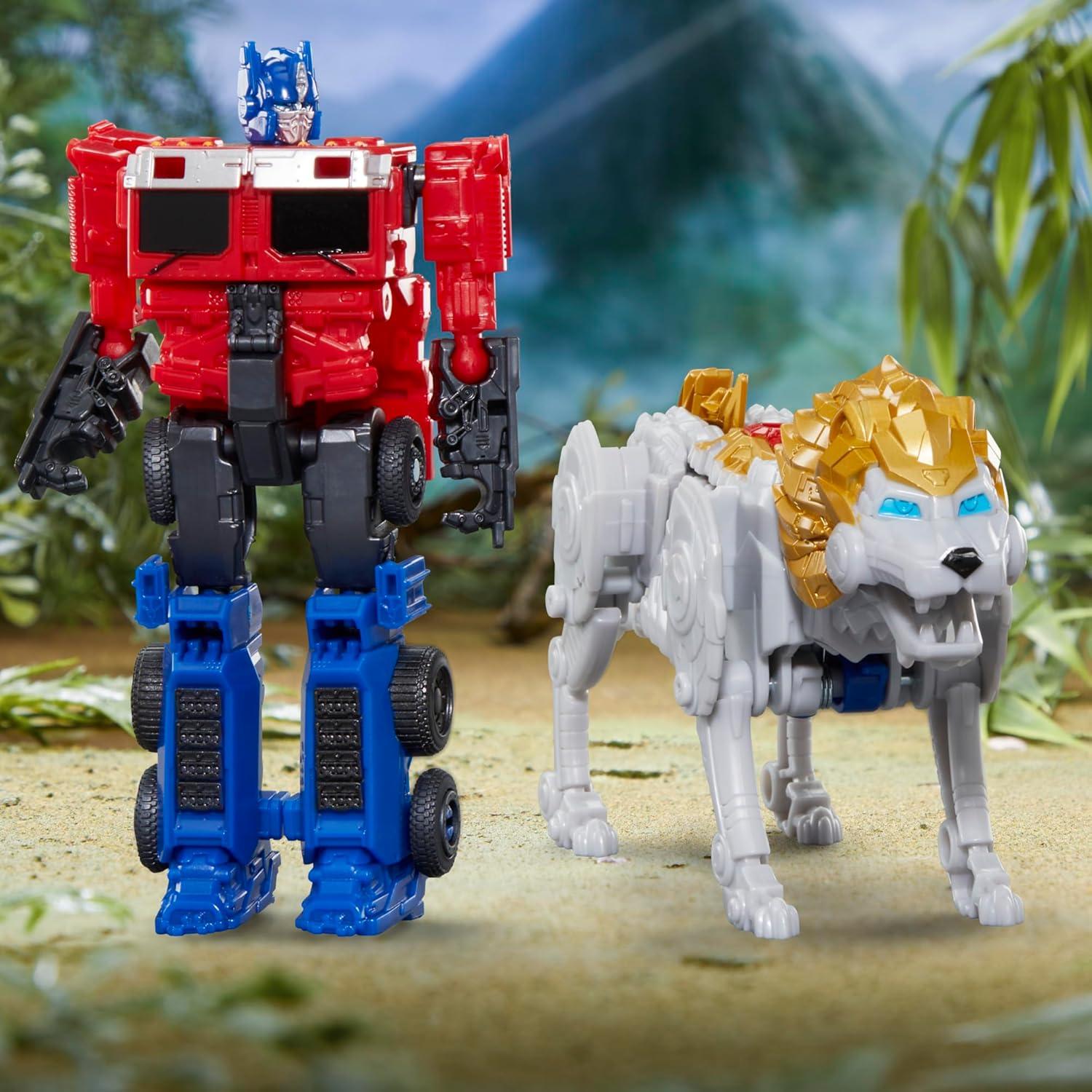 Transformers Alianza Bestia Optimus Prime y Lionblade 2-Pack