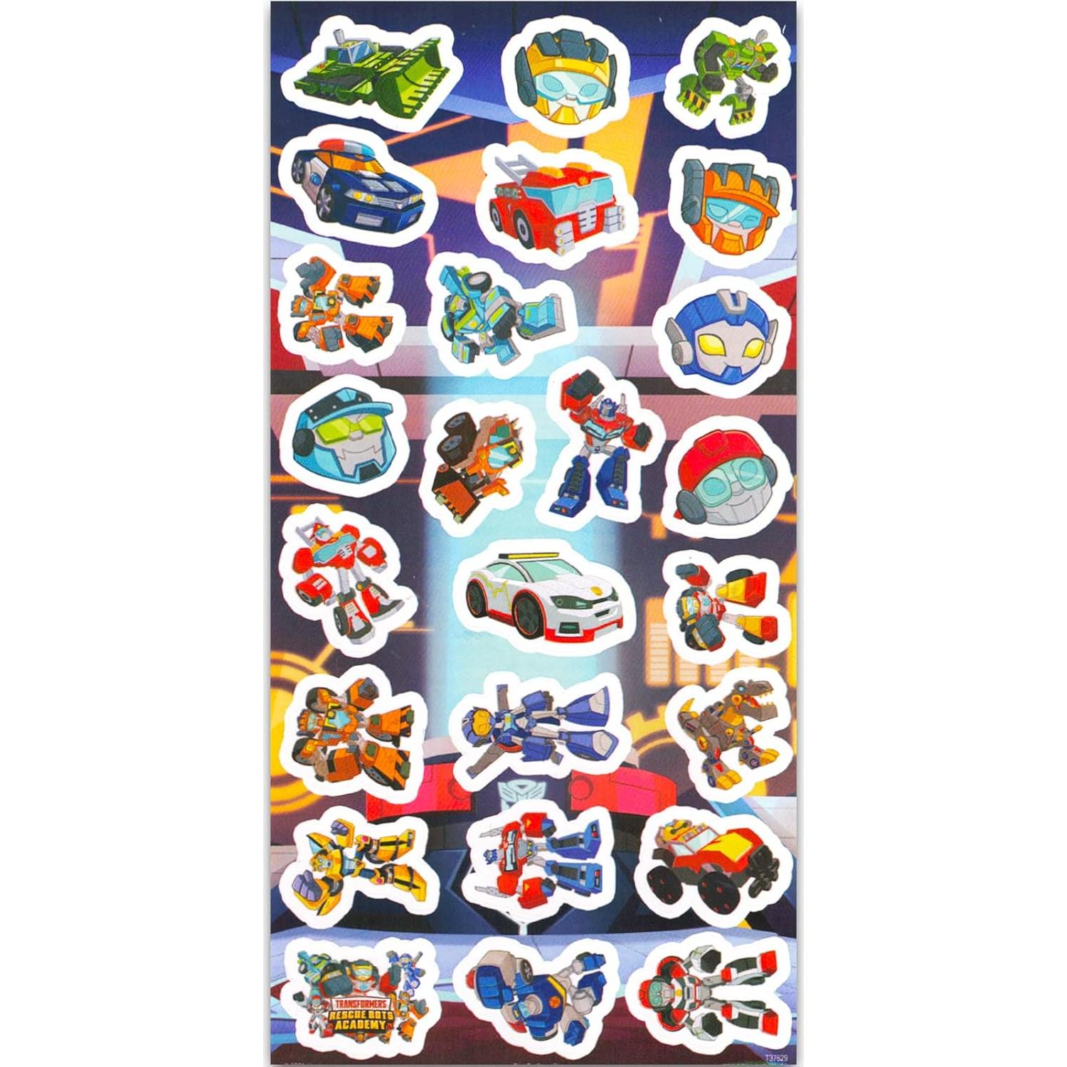 Paquete de Stickers Transformers Rescue Bots - 300 Stickers