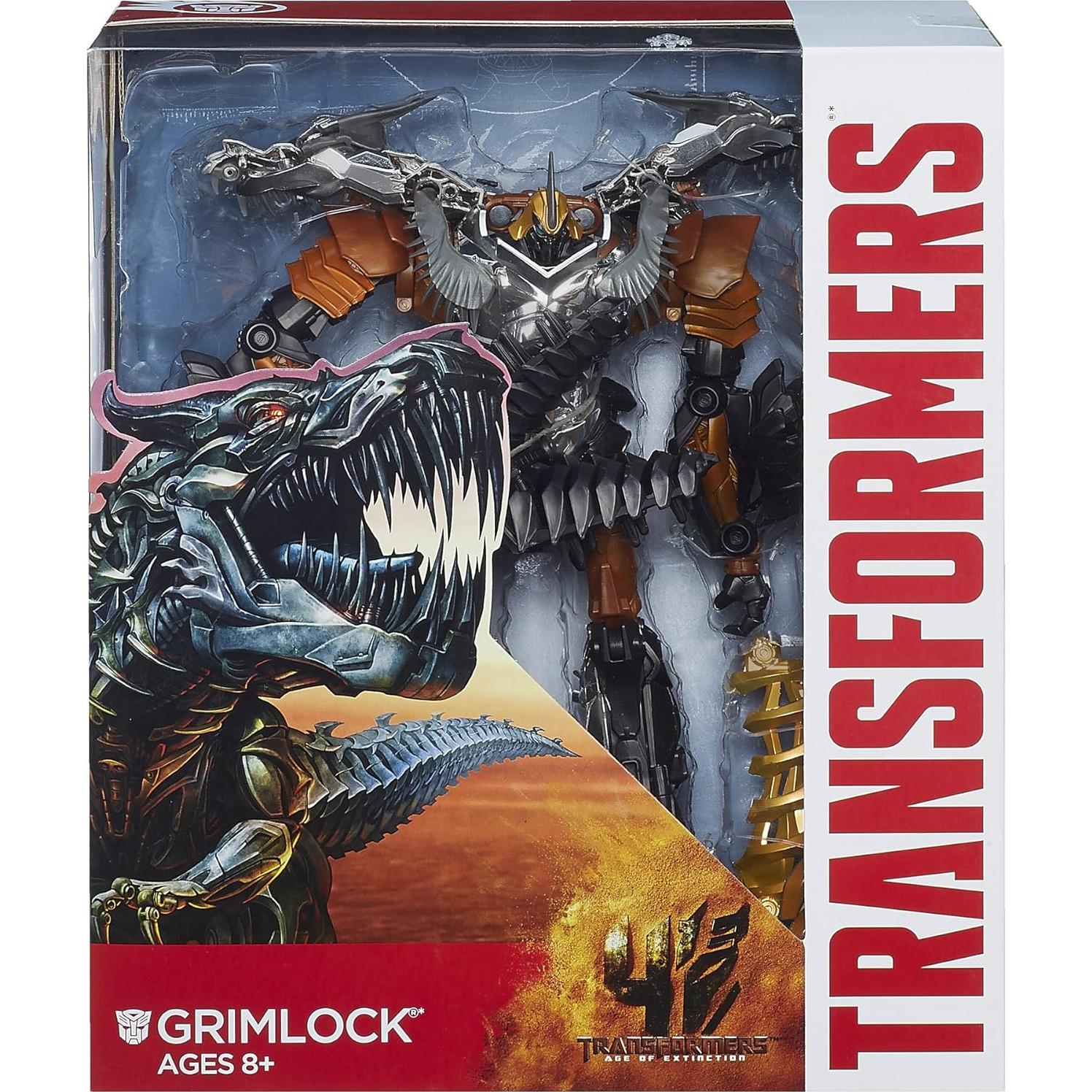 Figura Transformers Grimlock Clase Líder 2-en-1 T-Rex 0.45 kg