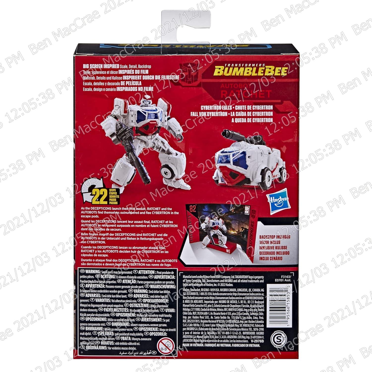 Transformers Juguete Autobot Ratchet 11 cm Hasbro Serie Deluxe