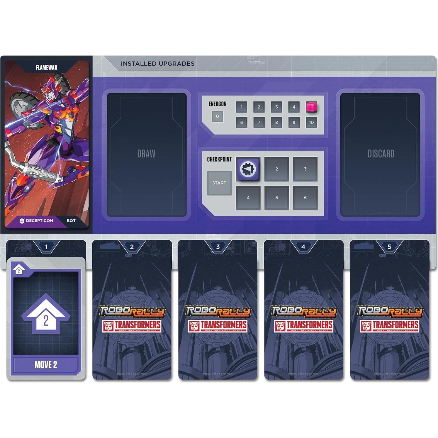 Juego de Mesa Robo Rally Transformers - Renegade Game Studios, 2-6 Jugadores, 45-90 Min