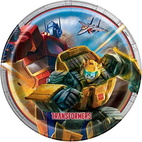 Conjunto de Fiesta de Cumpleaños Transformers - 8 Platos y 16 Servilletas