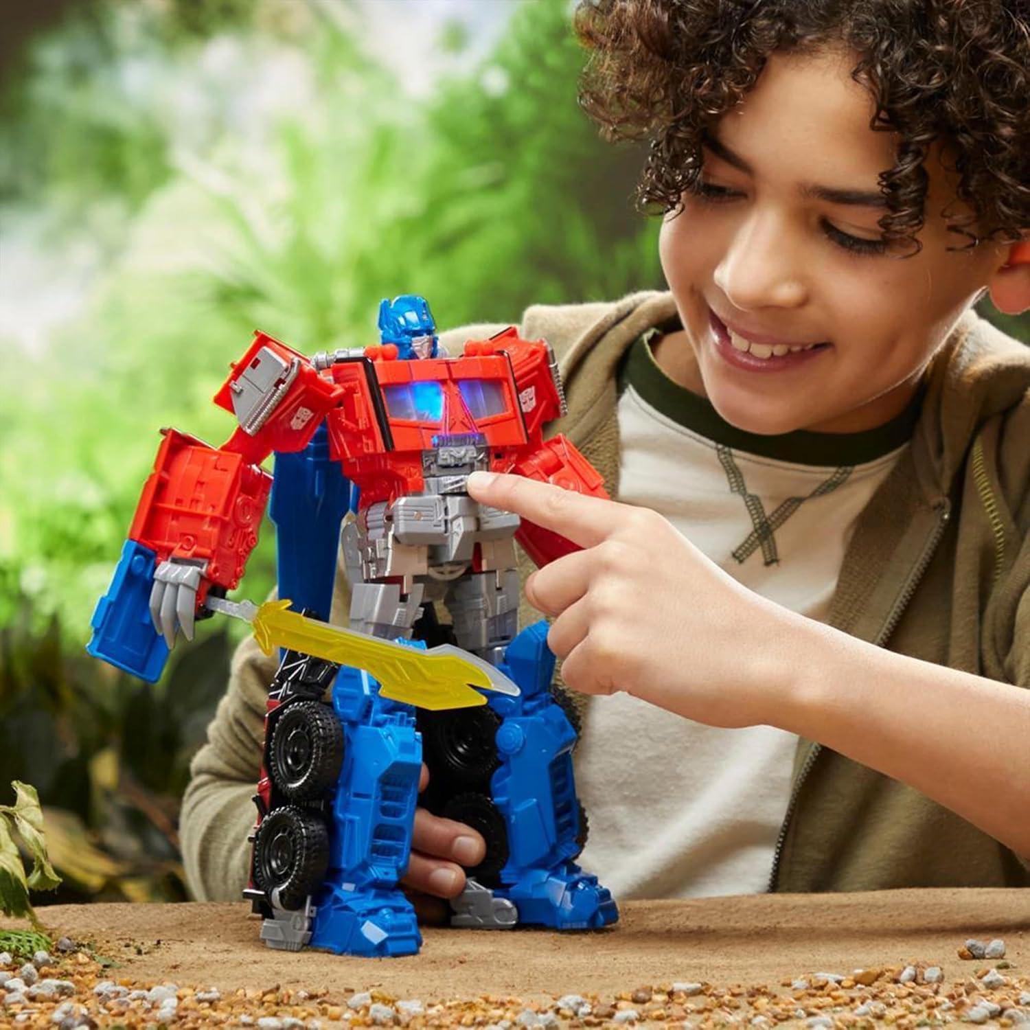 Juguete Optimus Prime Modo Bestia Hasbro 25.4 cm Luz y Sonido
