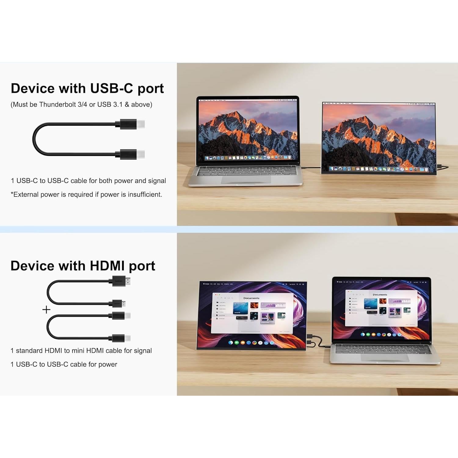 Monitor Portátil OLED MAGEX 16" 3K 2880x1800 120Hz USB-C