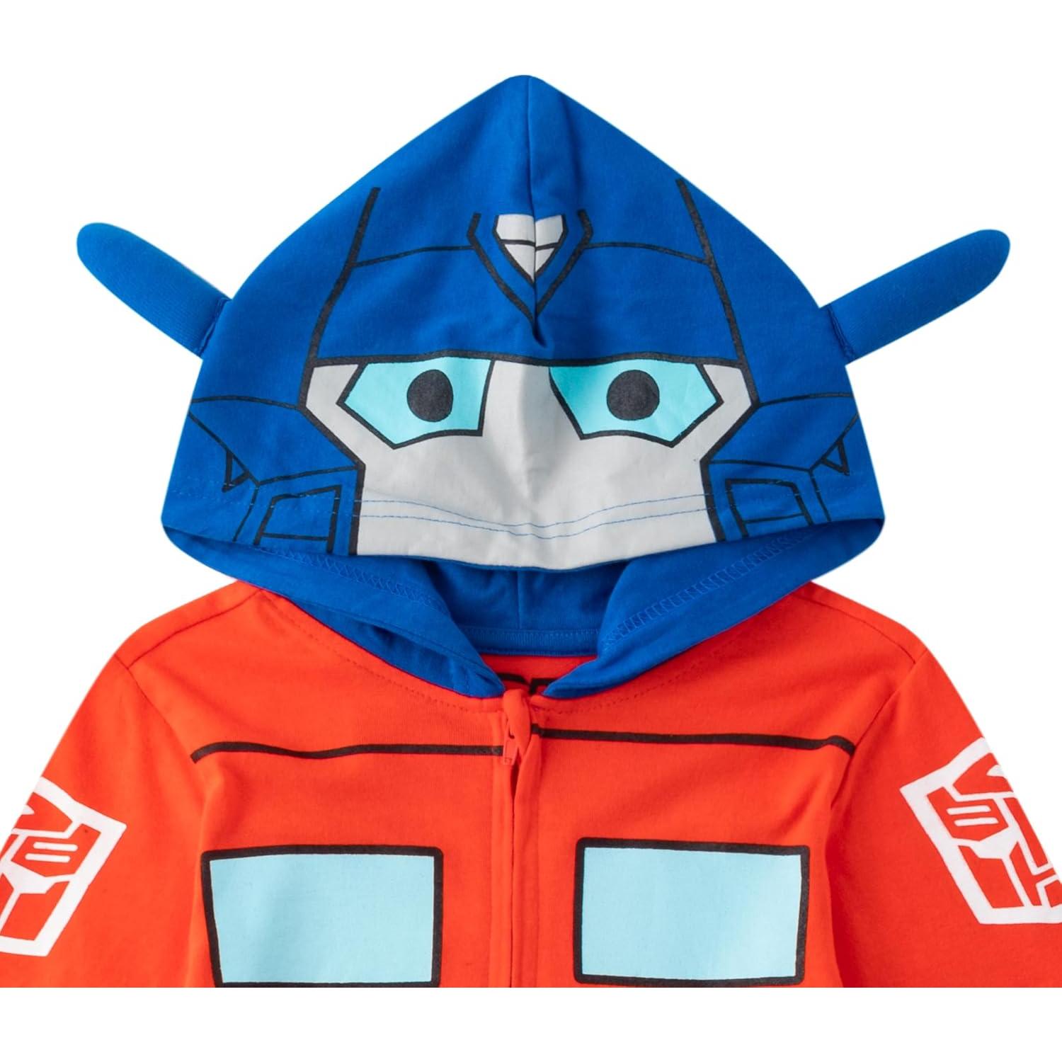 Mono con Capucha Transformers Optimus Prime Niños 2T a 7
