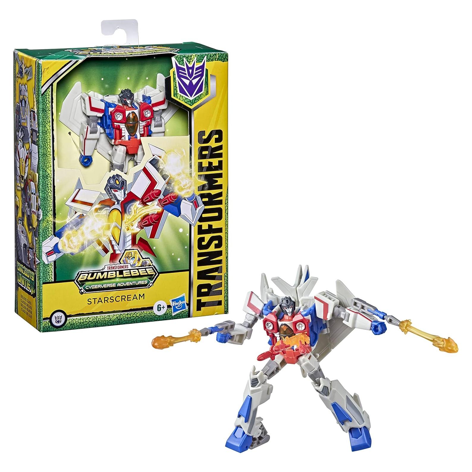 Figura Transformers Deluxe Starscream 12.7 cm 2 en 1 con Accesorios