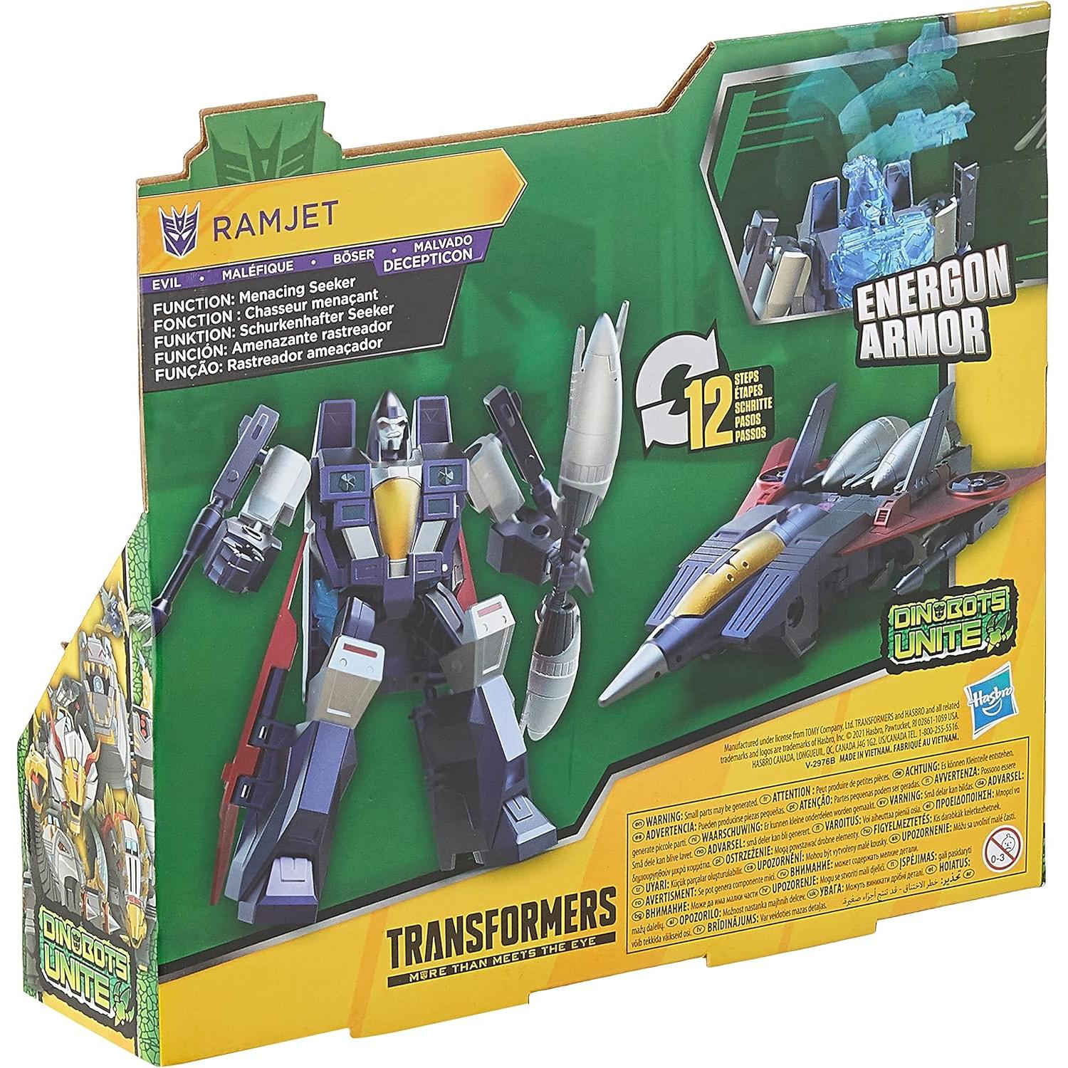 Figura de Acción Transformers Ramjet Hasbro 17.15 cm con Armadura Energon