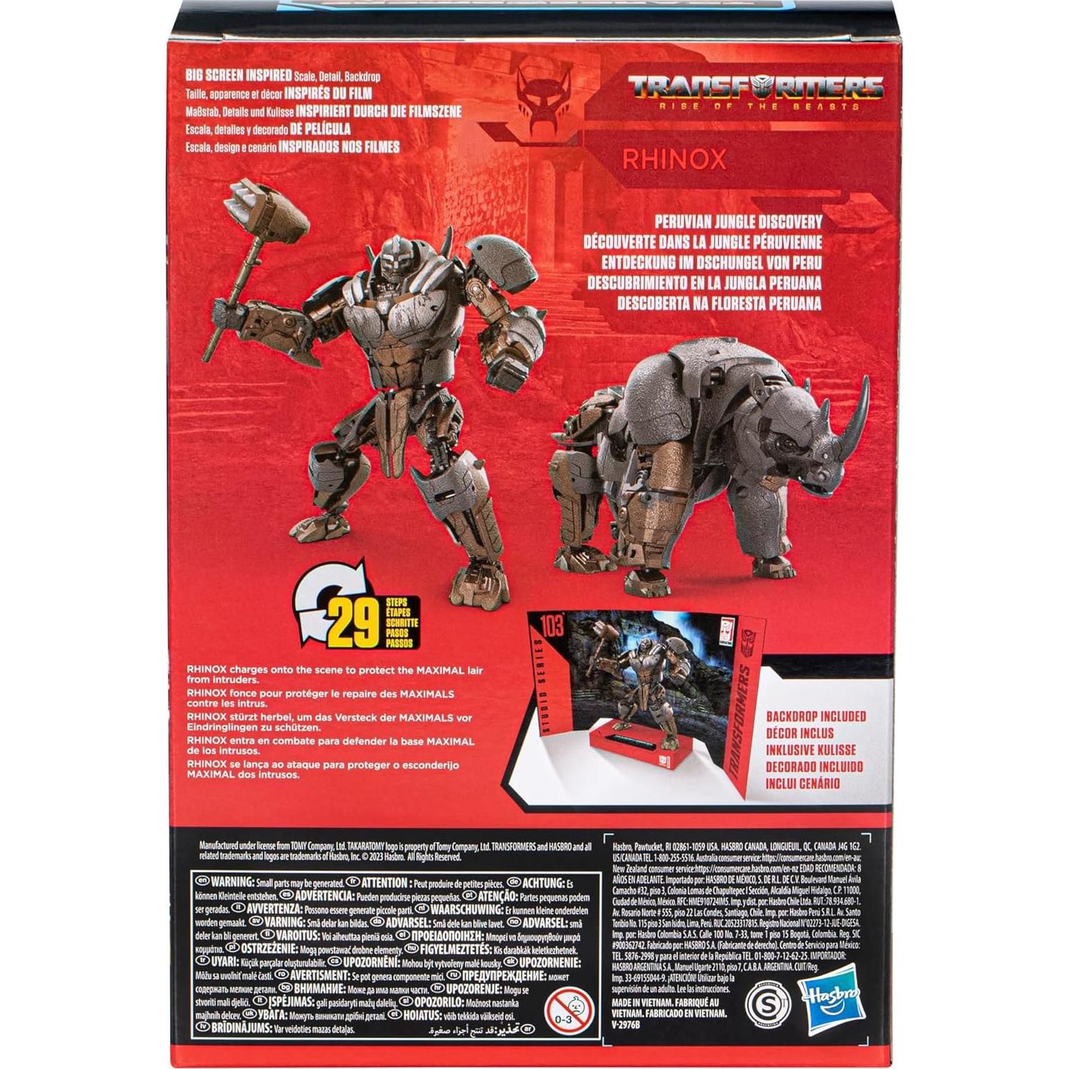 Transformers Figura de Acción Rhinox 16.5 cm Hasbro Studio Series