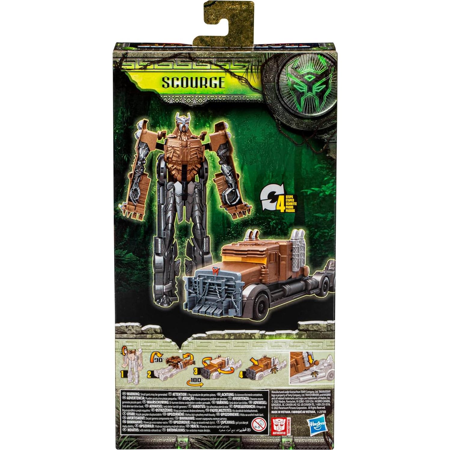 Figura de Acción Transformers Titan Changers Scourge 28 cm