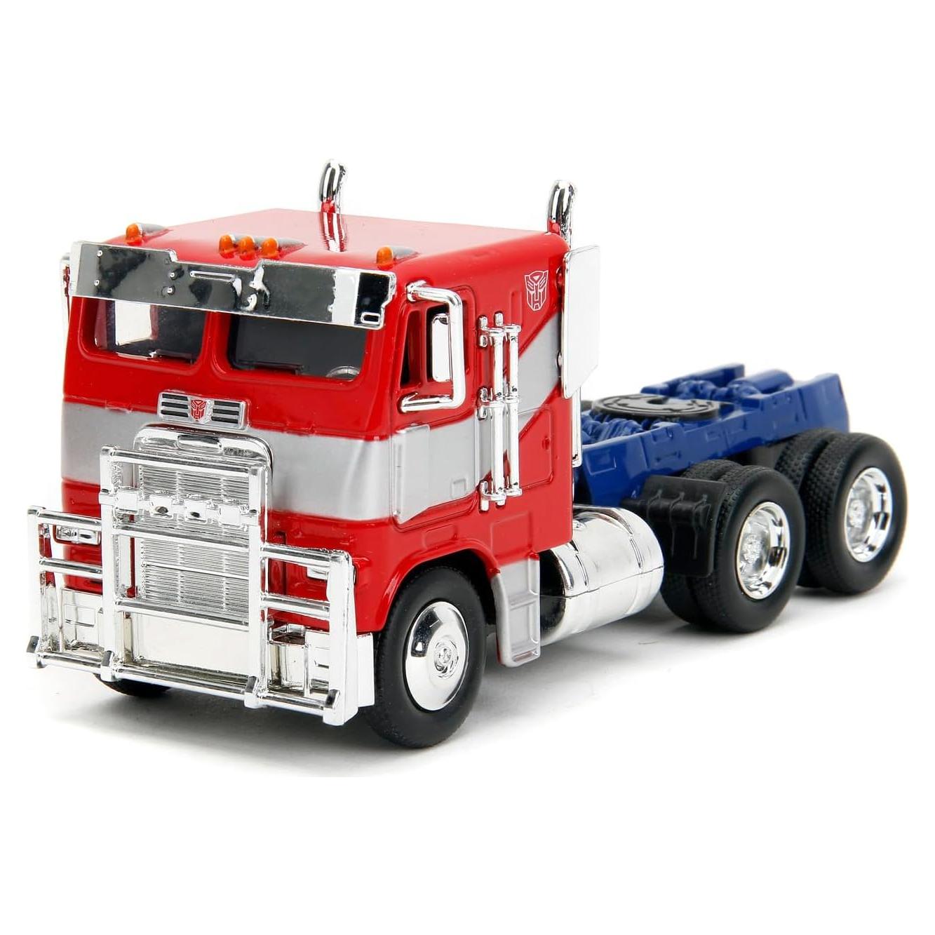 Camión Transformers T7 Optimus Prime Jada Toys 1:32 Rojo