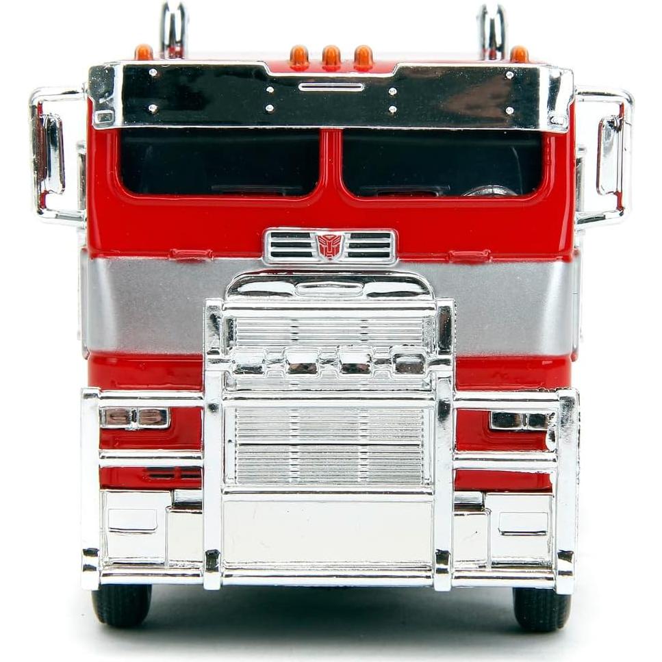 Camión Transformers T7 Optimus Prime Jada Toys 1:32 Rojo
