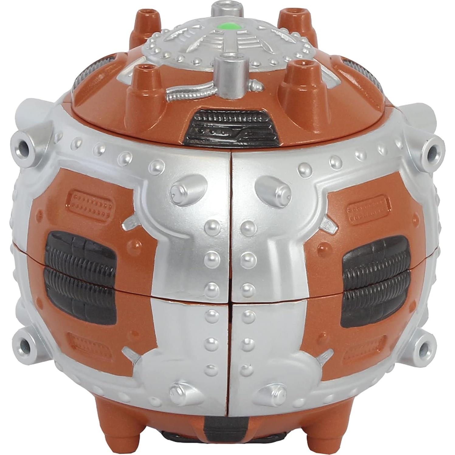 Giga Bots - SCRAPBOT | Energy Core Transforms Into 13 Inch Action Figure | Chief Builder & Mechanic | Unique Toy Combat Attachments and Skills | Includes 33 Buildable Pieces