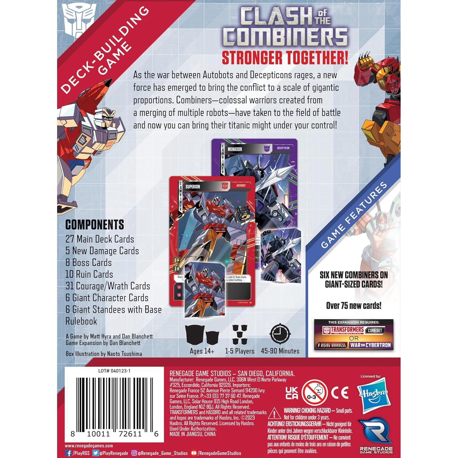 Juego de Construcción de Mazos Transformers Renegade - Expansión