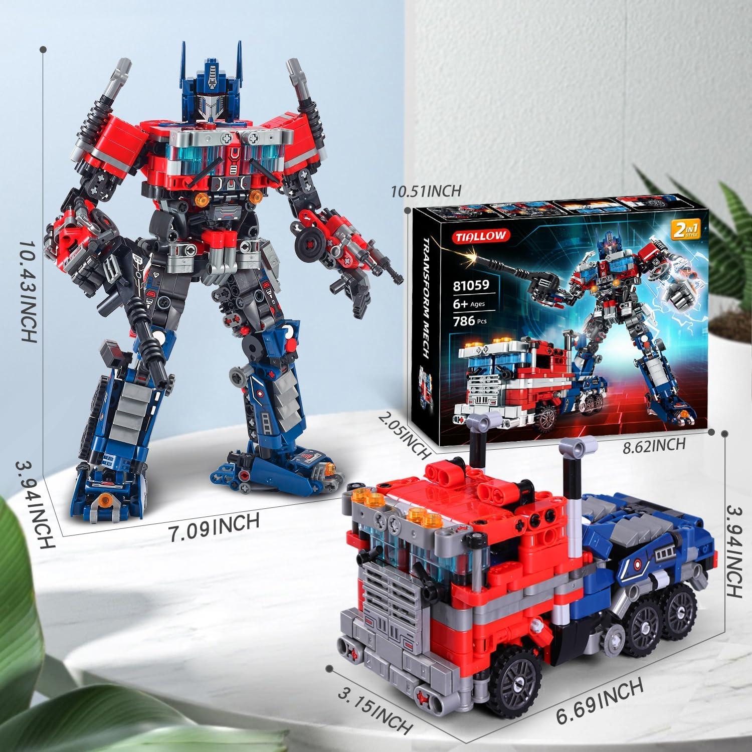 Set de Bloques de Construcción Robot Mech 2-en-1 Shuangyi 786 Piezas