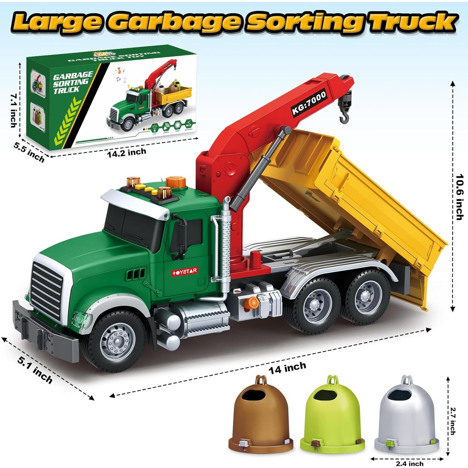 Camión Clasificador de Basura SpringFlower 36.68x18.29cm