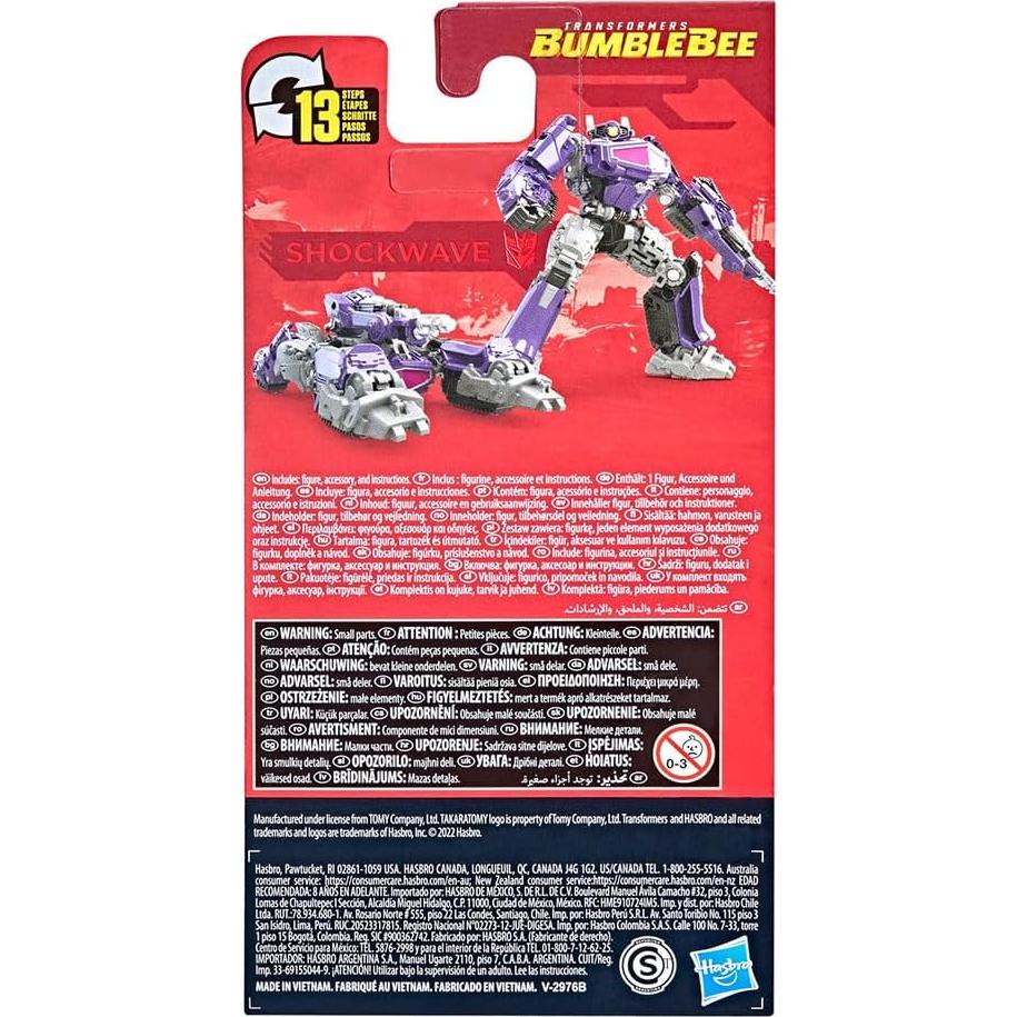Figura de Acción Transformers Shockwave 8.9 cm Hasbro