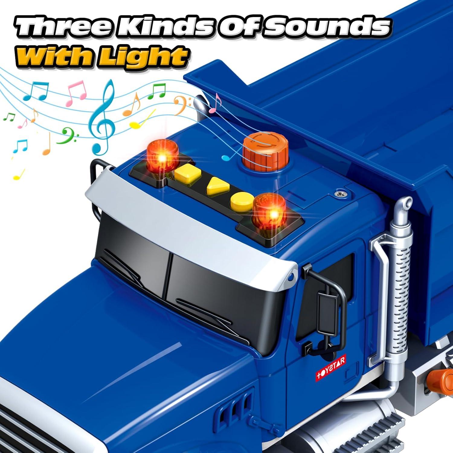 Camión Volquete SpringFlower 38 cm con Sonido y Luz