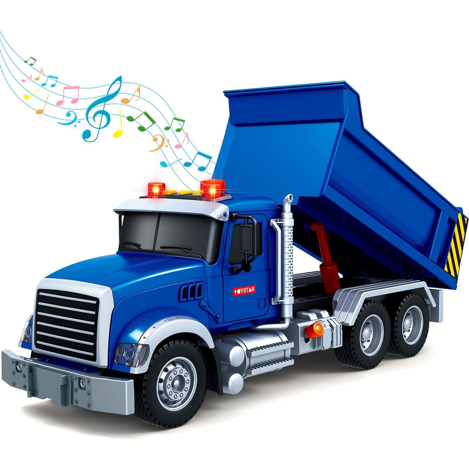 Camión Volquete SpringFlower 38 cm con Sonido y Luz