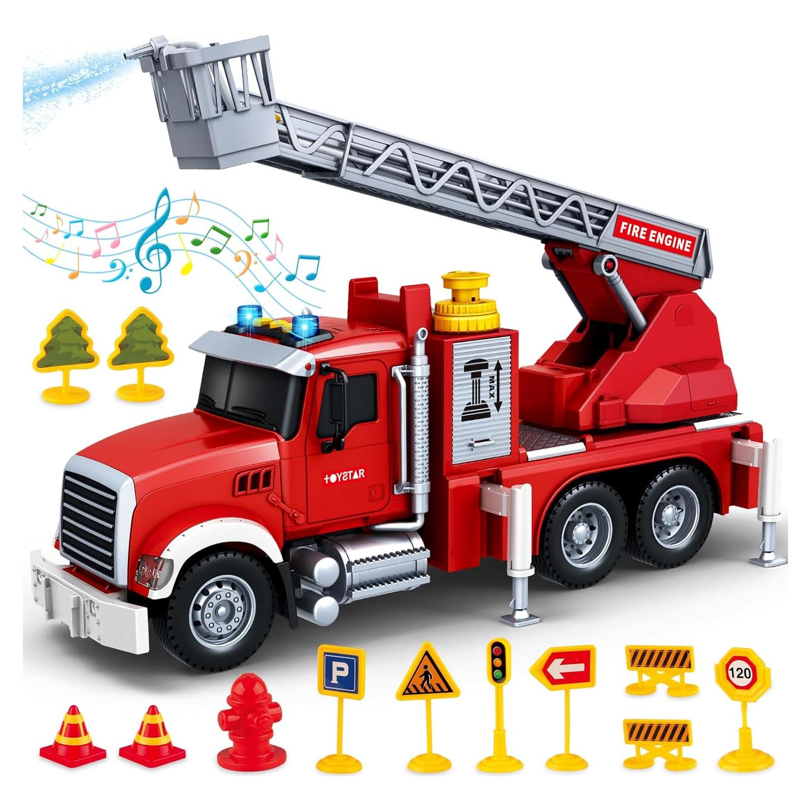 Camión de Bomberos SpringFlower con Luces y Sonidos