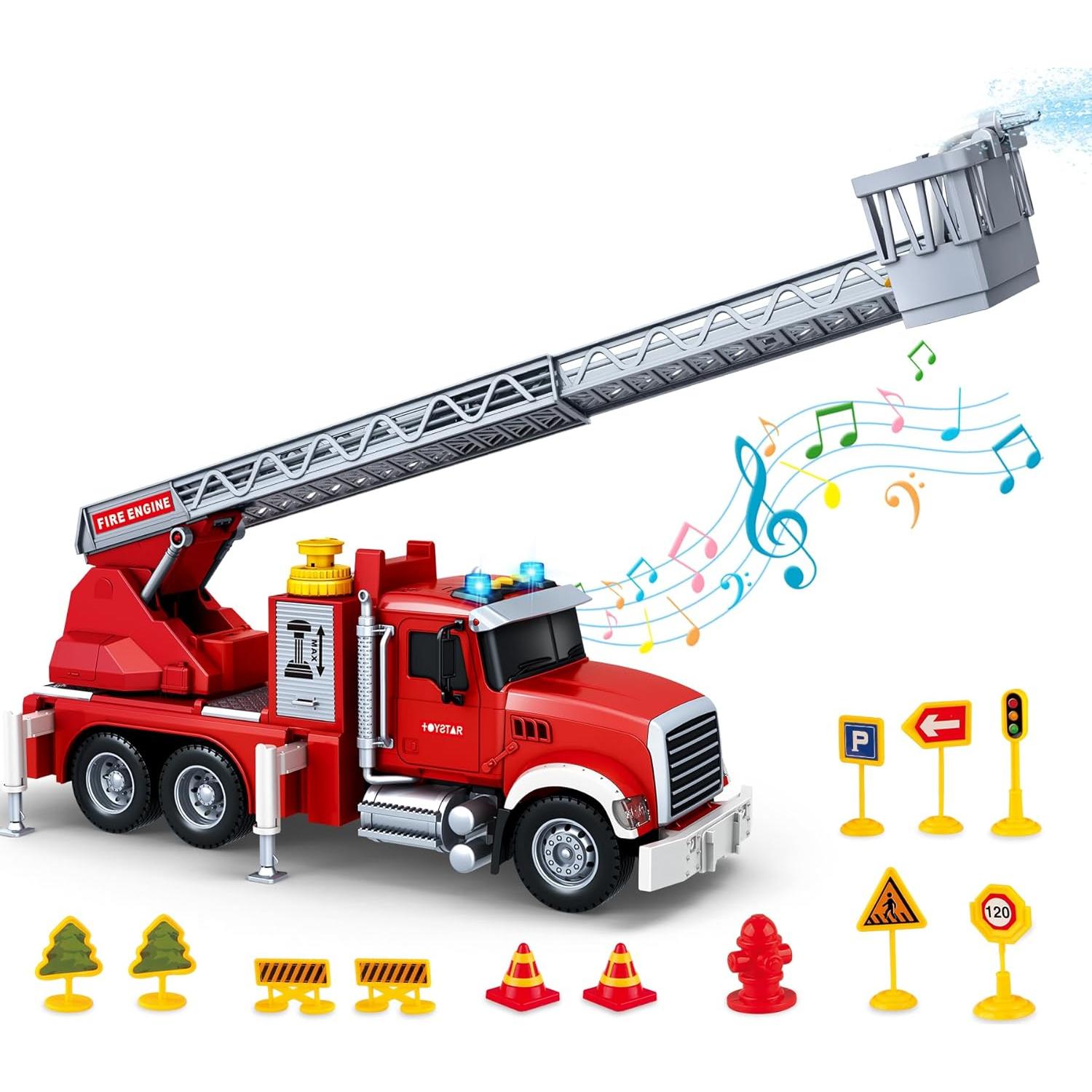 Camión de Bomberos SpringFlower con Luces y Sonidos