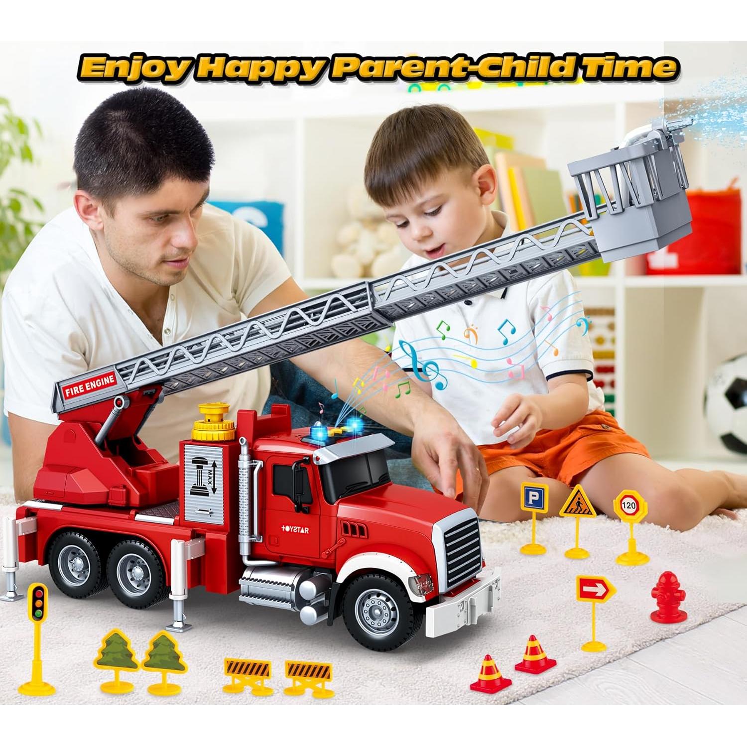 Camión de Bomberos SpringFlower con Luces y Sonidos