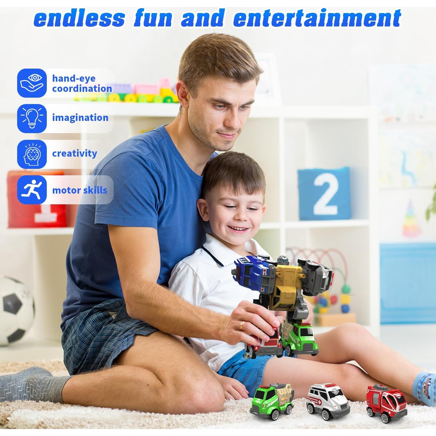 Juguetes Transformadores 5en1 VUSUMOK para Niños 2-7 Años