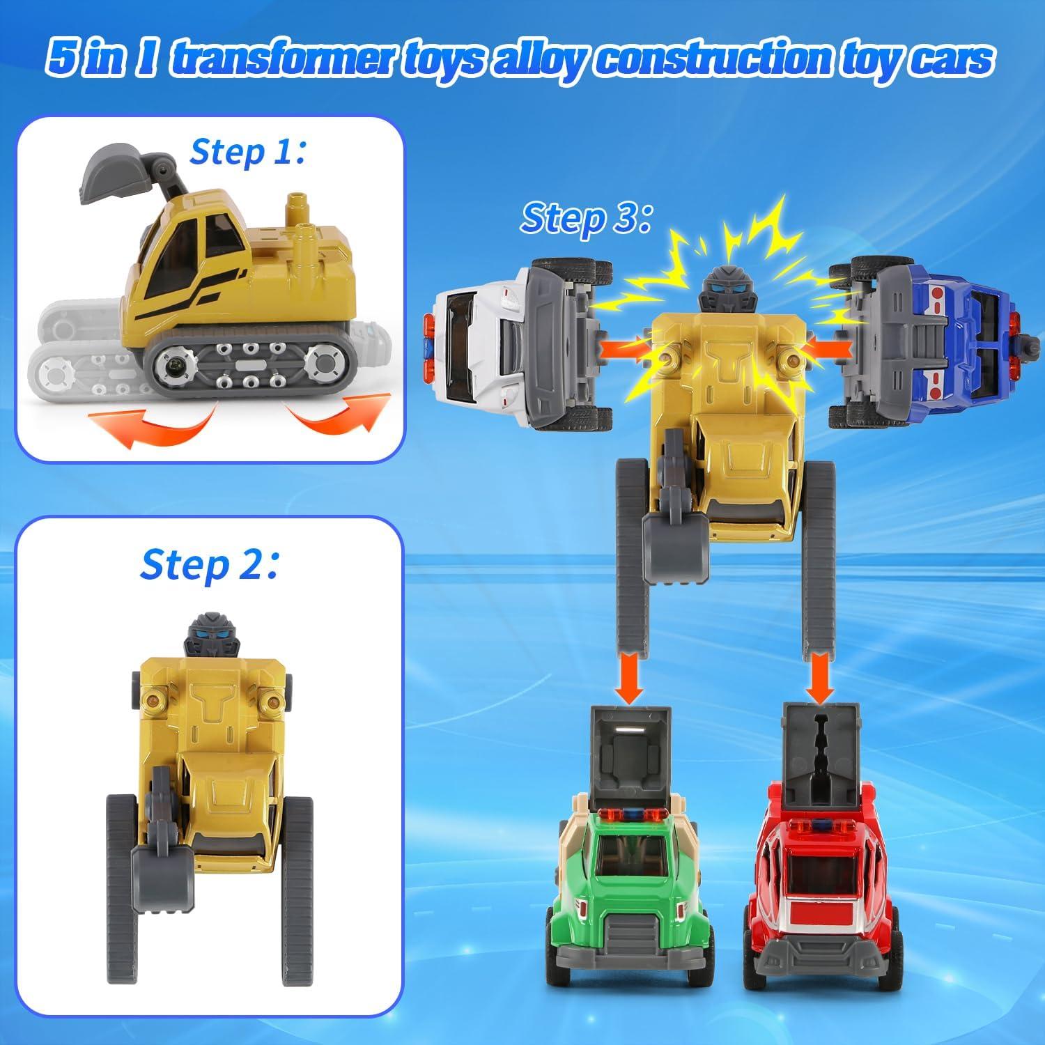 Juguetes Transformadores 5en1 VUSUMOK para Niños 2-7 Años